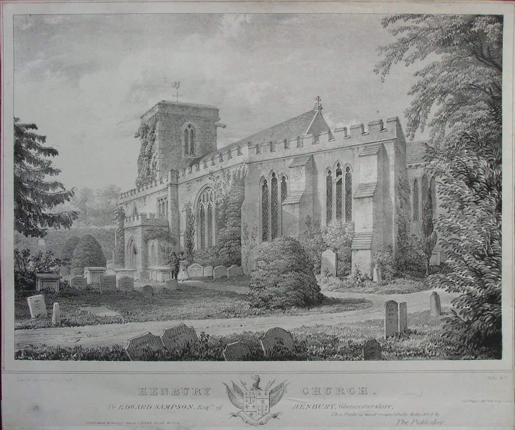 Lithograph - Henbury Church